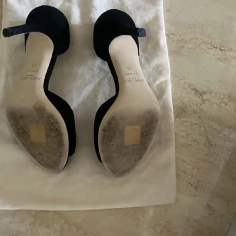 PRICE DROP!! 
Jimmy Choo Black Heels with Crystal Embellishments - Picture 4 of 8